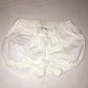 Baby Bgosh White Baby Girl Shorts | Size 3-6 M